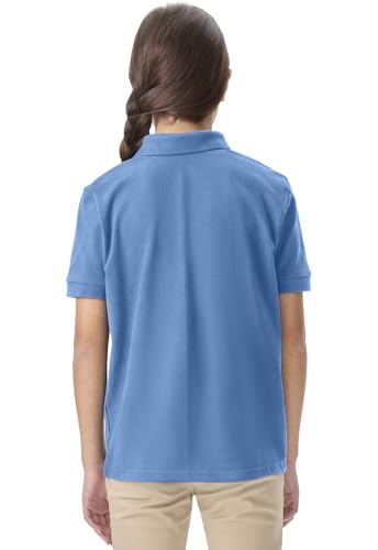 Image of Classroom School Uniforms for Boys and Girls Short Sleeve Pique Polo | Unisex Youth Shirt, Matching Ribbed Collar, Banded Sleeves, Three-button Placket, Comfortable Fit, School Uniform Essential