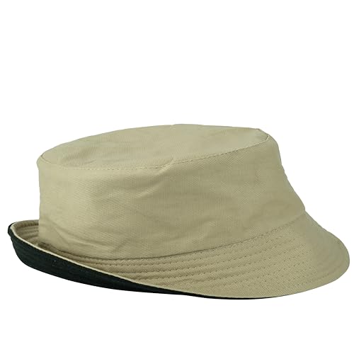Image of Gelante Reversible Bucket Hat for Men and Women - Cotton, Outdoor Sun Protection Bucket Hats.