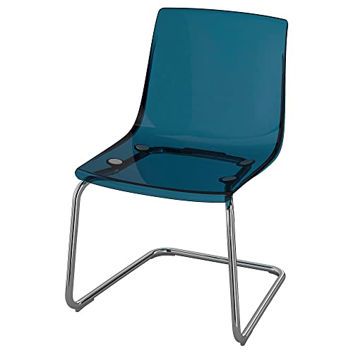 Ikea IKEA Tobias Sedia, Blu/Cromata