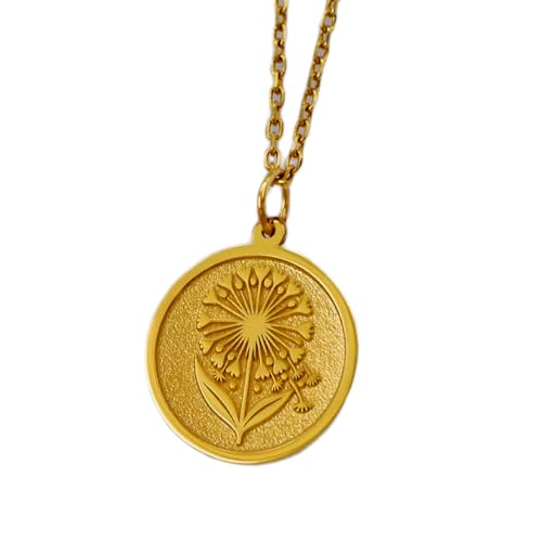 Collier pissenlit en argent anti-allergie : un bijou minimaliste pour peaux sensibles