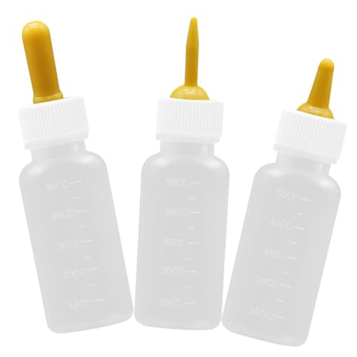 EXHUMKY 3 Piezas Biberones para Cachorros de Botellas de Alimentación para Mascotas y Reutilizables Aptas para Cachorros y Gatitos
