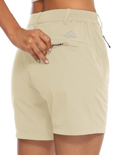 Image of TBMPOY Women's 6 inch Hiking Cargo Shorts Quick Dry with Pockets Work Golf Short Lightweight Outdoor Active Summer for Women