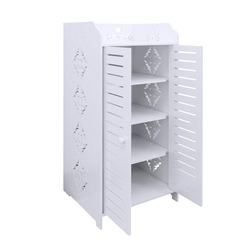 Mobiletto da bagno, mobile da bagno, mobile per bagno, soggiorno, sala da pranzo, cucina, stile moderno, 40 x 35 x 90 cm (quattro livelli)