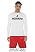Campus Lab Howard University Adult Men's Sport Long Sleeve Italic Name, White, Small