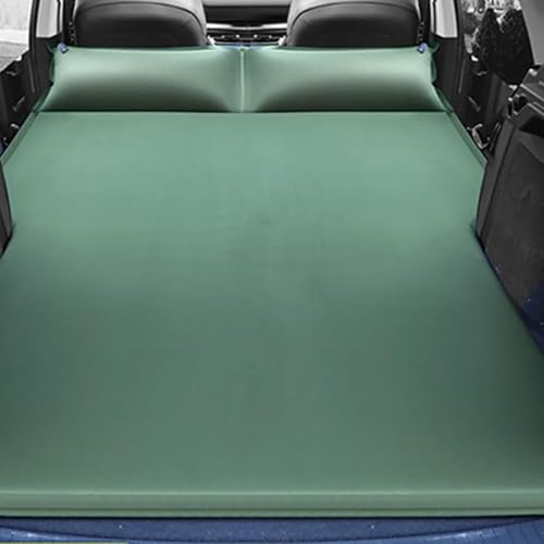 JZWSD Car Inflatable Mattress for Volkswagen ID.Buzz Bus 2022 Portable Flocking Air Mattress Camping Travel Mattress Auto Accessories,Green