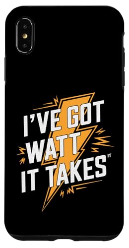�ʔ����d�C�Z�t�̌��t - I've Got Watt It Takes �X�}�z�P�[�X iPhone XS Max �p