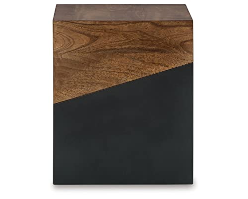 Signature Design By Ashley Trailbend Eclectic Accent End Table, Brown & Gunmetal #TOP3
