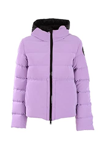 Museum Donna Giacca Piumino con Cappuccio Joanna Imbottitura in Vera Piuma Mlw22042 Viola Regal Orchid 395