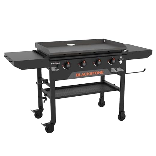 Blackstone 2210 Original 36” Omnivore Griddle with Two Side Shelves, Powder Coated Steel, Black