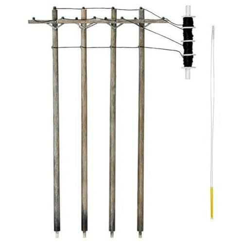 Woodland Scenics US2250 N Wired Poles Single Crossbar