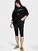 Victoria's Secret Angel Essentials Iconic Fleece Relaxed Hoodie, Pure Black, S