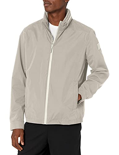 DKNY Men's All ManΓ’β¬β’s Lightweight Water Resistant Jacket with Zip Out Hood, Medium Grey DKNY Men's All ManΓ’β¬β’s Lightweight Water Resistant Jacket with Zip Out Hood, Medium Grey