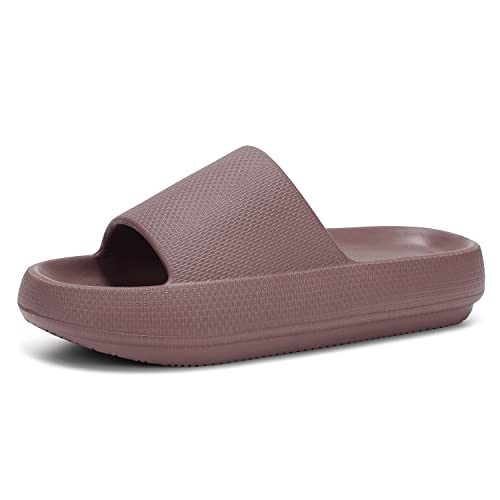 Image of Dirk Slides for Women and Men Sandals Pillow Slippers Shower Shoes Cushioned Cloud Slides