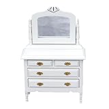 Coiffeuse de maison de poupée - elle peut être utilisée comme décoration de maison, accessoire de photographie, accessoire de décoration de mini maison, accessoires de maison de poupée