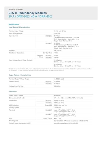 Module d'alimentation DRR-40N 40A pour installations industrielles de régulation - 5