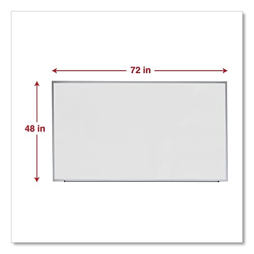 Universal 43626 Dry Erase Board, Melamine, 72 X 48, Satin-Finished Aluminum Frame #TOP1