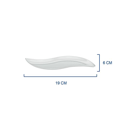 Pz 50 piattino trasparente onda cristal lunghezza