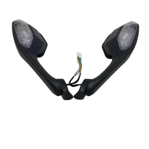 Rétroviseurs moto noirs avec clignotants intégrés pour YZF R1 R6 réglables gauche droite