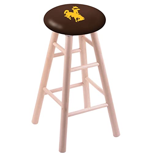 Holland Bar Stool Co. Maple Bar Stool in Natural Finish with Wyoming Seat by The