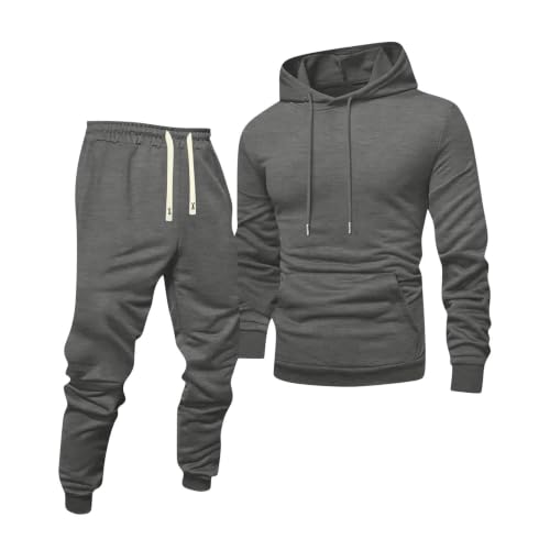 Houjibfa Mens Track Suits 2 Piece Set Hoodies And Baggy Joggers Sweatsuits - image 2