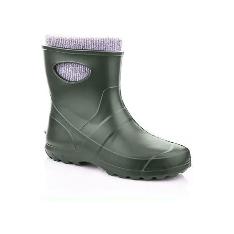 Backdoorshoes, Womes Ankle Ultra Light Outdoor Garden Wellington Boots (4 UK, Green, numeric_4) Cover