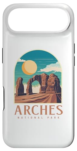 Utah Vintage Retro Hiking Camping Arches National Park �X�}�z�P�[�X iPhone Air �p