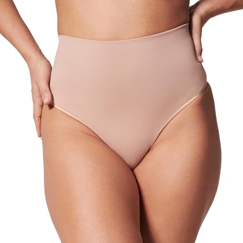 Image of SPANX SPANXshape ExtraOrdinary Thong - Sculpting with Compression - Women's Shapewear Underwear - Recycled Nylon Fabric Blend
