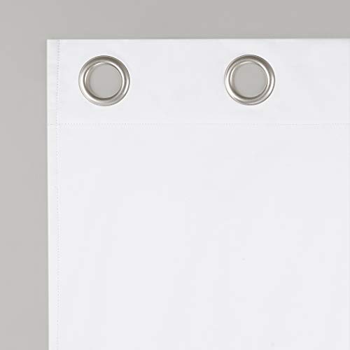 Sun Zero Halton Bright Vibes Total Blackout Grommet Curtain Panel, 40" X 84", White #TOP5