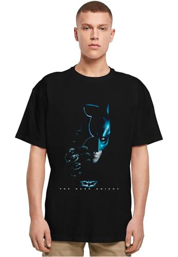 T-Shirt Batman The Dark Knight Merchcode Mc1159 Noir Oversize Coupe Large Homme