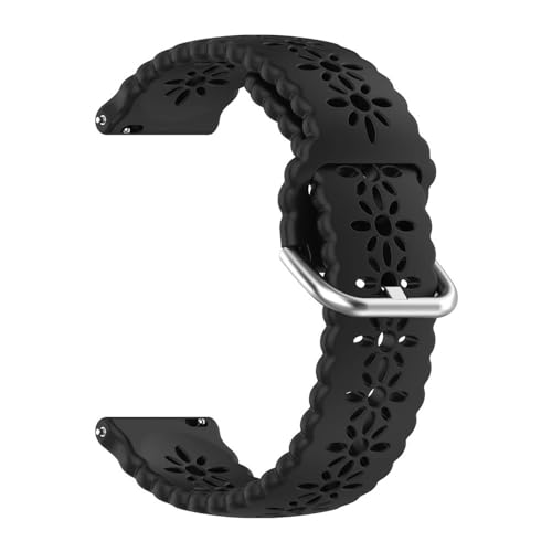 [FOCKOUPGAC] �V���R���X�g���b�v Fit For HUAWEI WATCH GT 5 Pro 46mm 42mm Fit For HONOR Magic Watch 4 GS Pro�ɓK��(Black,1 piece 22mm)