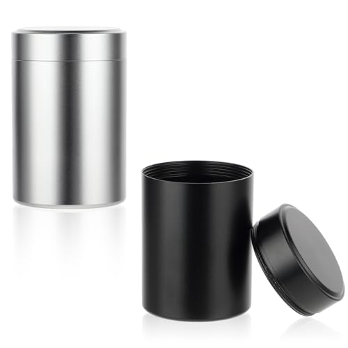 Pilulier en aluminium COMNICO lot de 2 mini boîtes étanches