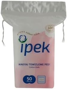 İpek Kare Makyaj Temizleme Pedi, 50'li