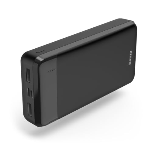 Hama Power Pack Eco Power 20, 20000mAh, Ausgänge: 1x USB-C, 2x USB-A, Schwarz