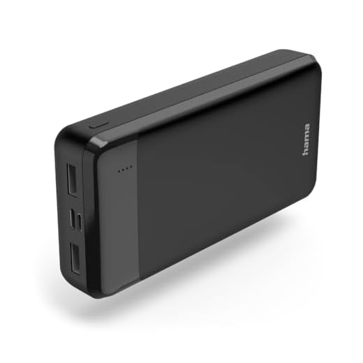 Hama Power Pack Eco Power 20, 20000mAh, Ausgänge: 1x USB-C, 2x USB-A, Schwarz