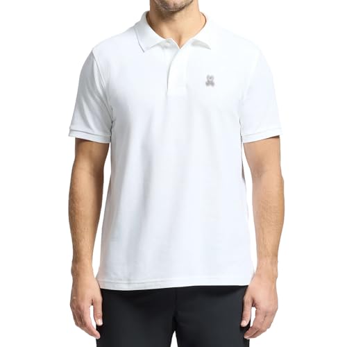Polo clásico para hombre de punto piqué con logo bordado de animal distintivo miniatura 1