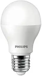 PHILIPS LEDBulb Lâmpada Led Base E27, Branco (Frio), Bivolt (100-240 V), 9 W