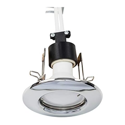 MiniSun 6 Pack Chrome Recessed Downlights Cover