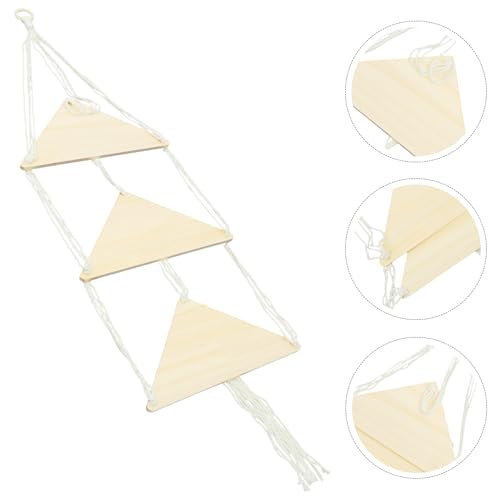 Étagère murale suspendue macramé faite de coton tressé durable - 2