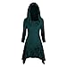 Produktbild Eternali Halloween Damen Vintage Gothic Umhang Mäntel mit Kapuze Sweatjacke Sweater Karneval Party Cosplay Kostüm Jumper Oberteile Retro Schulterfrei Lange Tunika Tops Hoodie Sweatshirt Pullover Cape