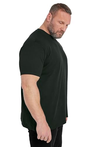Image of Badrhino Big & Tall Textured Short Sleeve T-Shirt - Men's - Plus Size Curve