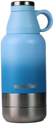 Melbify 3-in-1 Flask with Storage Bowls| Vacuum Flask |Melbiflask Water Bottle | Thermosteel Insulated Flask | 1 Litre | Hot&Cold Water,Coffee,Tea,Milk,Soup|Best Flask for Babies,Office&Travel