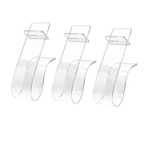 Ciieeo 3Pcs Acrylic Shoe Display Stand High Heel Display Rack for Organizing Shoes Home Store Shopping Mall Transparent Acrylic Holders for Neat Shoe Storage