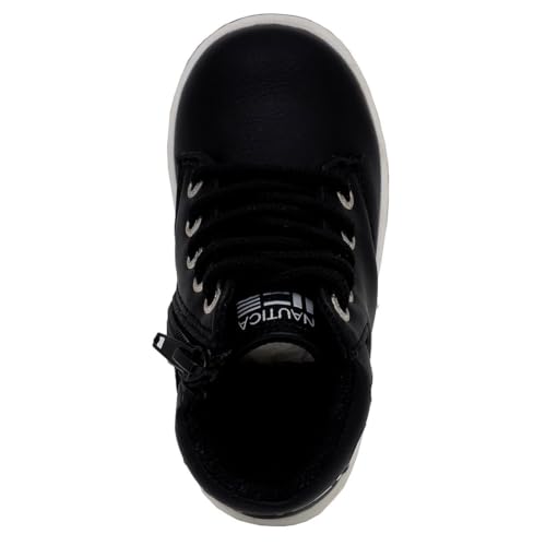 Nautica Kids Dress Bootie Chukka Boot With Lace Up For Boys Toddler Little Kids-Bowenswarf Toddler-Black White-11 thumb #3