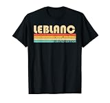 Leblanc Nom de famille humoristique rétro vintage années 80 et 90 T-Shirt