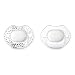 Tommee Tippee Street Smart Pacifier, BPA-Free, Bottle Shapped Nipple, 0-6 Months, 2 Count (Colors May Vary)