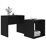 【Diseño de estantes】: la pequeña mesa de café, con su diseño de estantería, puede ofrecerte espacio adicional para guardar revistas, DVD u otros artículos.