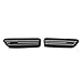 Jisheng Store 2PCS boczny grill fender wentylacyjny Abs Boczny modyfikacja kratki przepływu powietrza BMW 3 Seria M3 E46 2001-2006 (Color : Black)