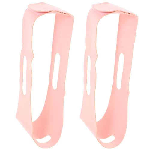 CTIRCHIU Correa Antirronquidos Transpirable y Práctica para Adultos, Soporte para Mandíbula, 2 Piezas Rosa, Dispositivo Eficaz para Dejar de Roncar Durante el Sueño