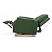 Namesake Crewe Glider Recliner Nursery Chair - GREENGUARD Gold & Certi-PUR US Certified Rocker Recliner - Glider Rocking Chair for Nursery & Living Room - Manual, 360° Swivel, Green