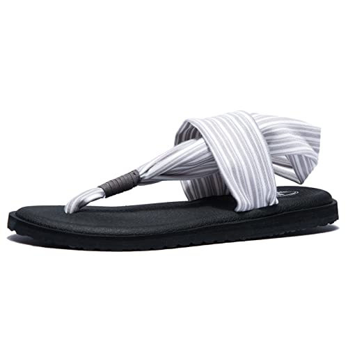 Image of Ranberone Women's Yoga Mat Flip Flops Casual Flat Summer Beach Sandals